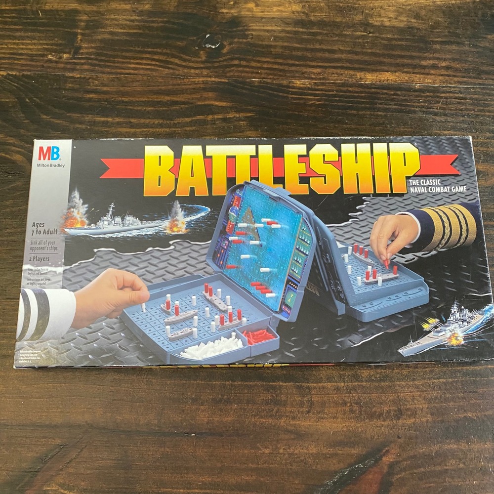 VINTAGE Battleship COMPLETE Milton Bradley 1996 90s War Classic Board Game‎